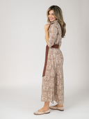 The Eloise Dress | Brown Mughal Block