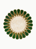 Drops Placemat in Dark Green/Olive