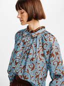 The Alice Top in Autumn Vine Blue