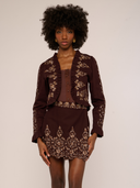 Melanie Jacket in Fraser Castle Embroidery