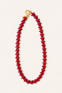 Small Star Necklace in Red
