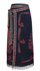 Wiley Wrap Skirt in Obscura