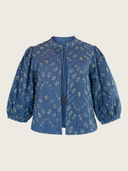 Clarkia Jacket in Navy Lurex