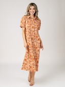 The Kris Dress in Cinnamon Jardin