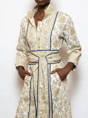 Marrakech Kaftan in Chino/Navy Vintage Lily