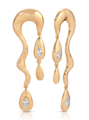 Melting Metal Dangle Earrings