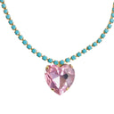 The Pink Reef Heart of the Ocean Necklace in Light Pink