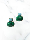 Grazie Earrings in Turquoise Green