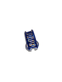 Hand-Painted Coastal Lucky Eye Claw Hair Clip