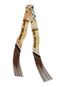 Frilly Fringe Scarf in Brown