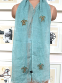 Mint Green Turtle Scarf
