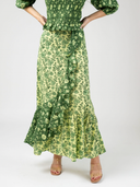 The Avi Top + Veda Skirt Set | Jaipur Green