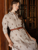 The Alexa Dress | Brown Stripe