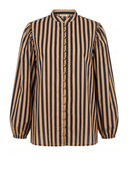 Belle Puff Sleeved Blouse in Stripe
