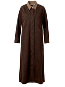 Cigar Denim Opera Dress in Brown