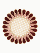 Drops Placemat in Burgundy/Pink