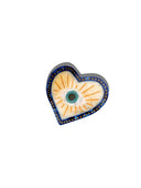Hand-Painted Coastal Lucky Eye Claw Hair Clip