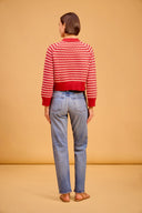 Marta Sweater in Crimson