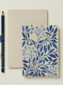 Blue Flora Thank You Card