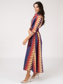 The Eloise Dress in Spice Bagru Triangle