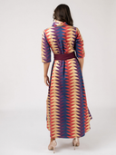 The Eloise Dress in Spice Bagru Triangle