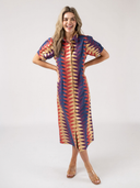 The Kris Dress in Spice Bagru Triangle