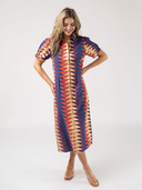 The Kris Dress in Spice Bagru Triangle