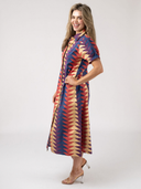 The Kris Dress in Spice Bagru Triangle