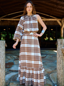 Saddle Skirt in Paris Plaid