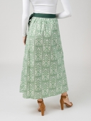 The Sullivan Skirt | Green Mughal Block
