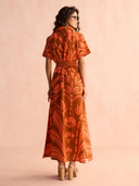 Amira Shirt Dress in Naia Terracotta