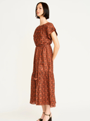 Vienna Maxi Dress in Amber Cattail