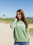 Nantucket Sweater in Sage & White