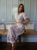 The Abby Skirt | Brown Stripe