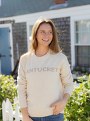 Nantucket Sweater in Ivory & Camel