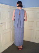 The Touquet Top in Navy Gingham