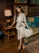 The Jane Midi Dress | Brown Vine