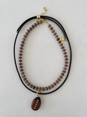 Wooden Dusk Necklace in Brown