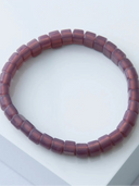 Plum Opaque Glass Bracelet