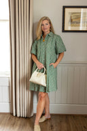 Lizzie Dress in Turf Green