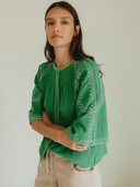 Cotton Gauze Bell Top