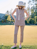 The Palm Pant in Brown Gingham
