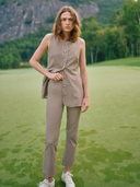 The Palm Pant in Brown Gingham