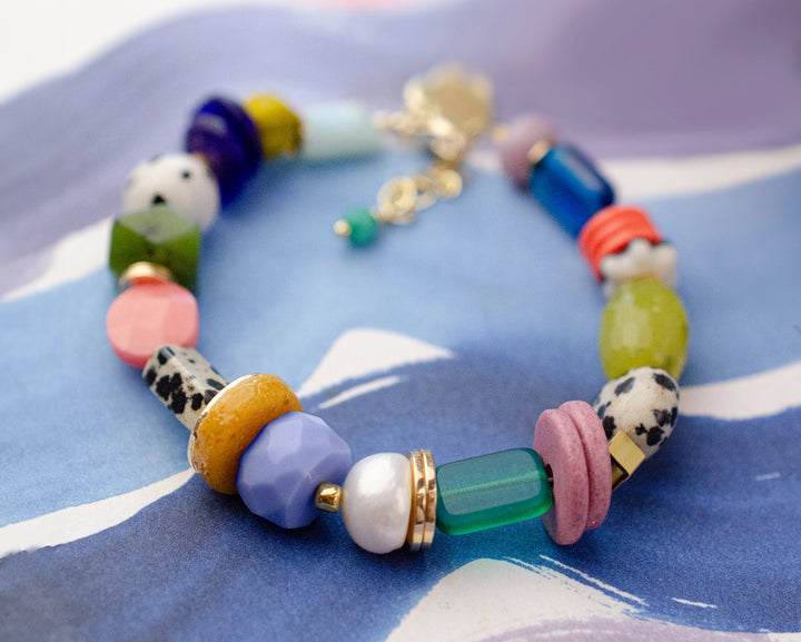 Hazel Bright Beaded Bracelet