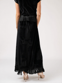The Nan Top & Markey Skirt Set in Black Velvet