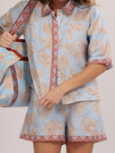 Africa Light Blue Shorts