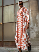 Marrakech Kaftan in Terracotta Marigold