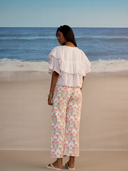 Disco Pant in Big Geranium Print