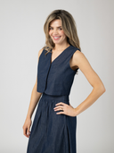 The Trellis Top | Indigo