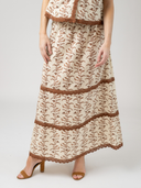 The Trellis Skirt | Brown Vine